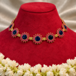 ROUND PALAKKA NECKLACE  BLUE
