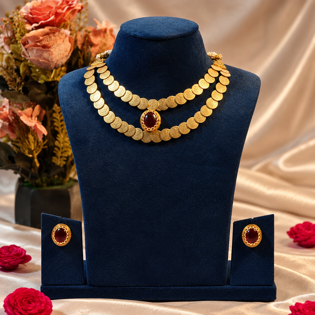 C2LN1 COIN TWO LAYER NECKLACE - Image 1