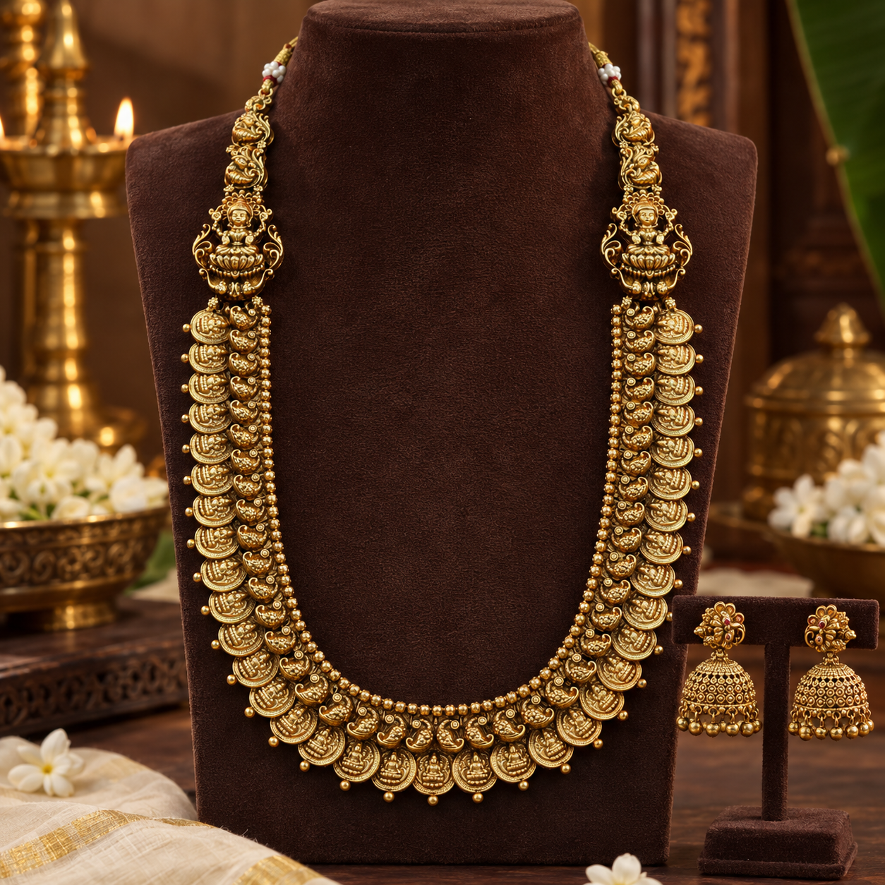 LKBH1 LAKHMI KASHU BRIDAL HARAM - Image 1