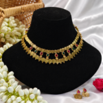 COIN TWO LAYER STONE NECKLACE