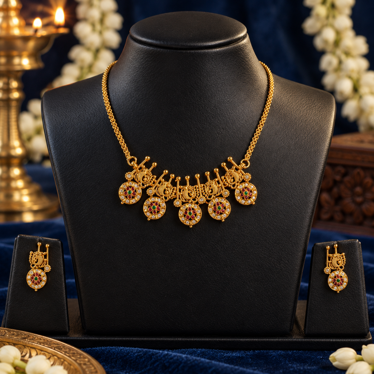 sp1 SHORT PEACOCK NECKLACE - Image 1